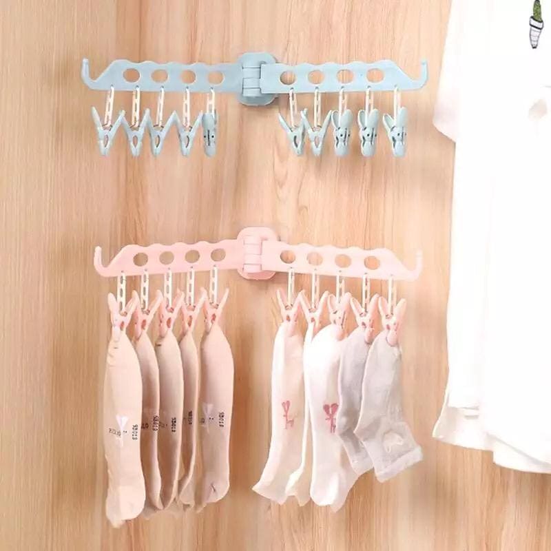 8 Hole Hanger Organizer, Multifunctional Folding Magic Hanger, Drying Rack Clothes Storage 8 Hole Hanger Organizer, Multifunctional Folding Magic Hanger, Drying Rack Clothes Storage
